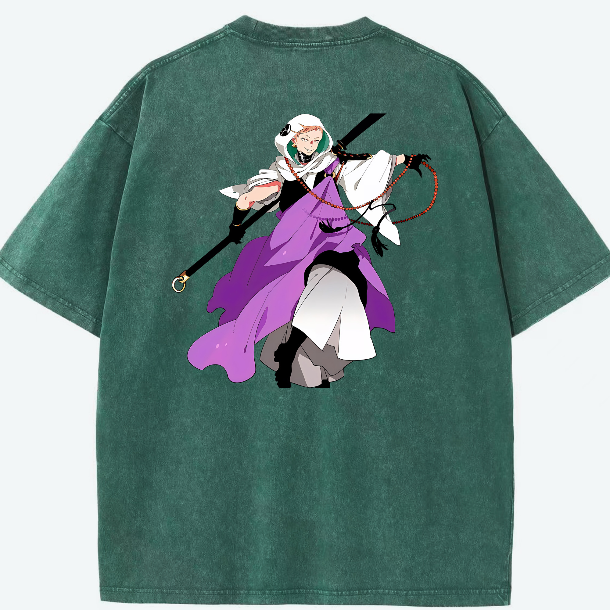 （画像用） 刀剣乱舞 Touken Ranbu 綿100% ヴィンテージ風 半袖Tシャツ（背面プリント）